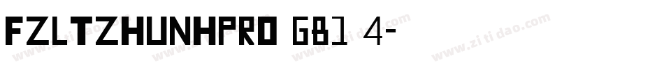 FZLTZHUNHPro GB1 4字体转换